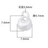 Colgante de plata maciza mate liso con peso, plata de ley s925, colgante pequeño de tuo tuo de plata mate, accesorios para collar y pulsera DIY