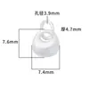 Colgante de Escama Sólida Mate Plateado Liso Plata de Ley S925 Colgante de Pepita de Plata Pequeña Mate Accesorios para Pulsera Collar DIY