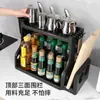 Estante de almacenamiento de cocina estante para botellas de condimentos estante de almacenamiento de condimentos suministros de cocina estante para cuchillos estante para tabla de cortar jaula para palillos artefacto