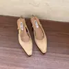 Zapatos de Noche Suaves Estilo Hada Francesa de Gamuza, Sandalias de Punta Cerrada, Zapatos de Mujer, Nuevos Planos de Tacón Kitten Primavera/Verano 2026