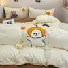 Juego de Cama Individual de Cuatro Piezas Grado A para Maternidad e Infancia Sábana Funda de Edredón Ropa de Cama Dormitorio de Estudiante Juego de Tres Piezas Venta Directa de Fábrica