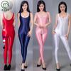 Pasión por los Deportes al Aire Libre Transfronterizos Estilo Caliente Sexy Moda Aceitoso Escote Bajo Cremallera Abierta Body Ropa Interior Sexy para Mujeres
