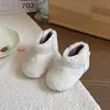 Botas de Nieve de Terciopelo Baby Plus Zapatos de Algodón Zapatos de Piel para Niños 2026 Invierno Nuevos Estilo Coreano para Niñas Piel de Cuero Suela Suave Niños Pequeños y Niños Pequeños