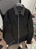 Chaqueta de Trabajo Patchwork Rayada Falsa de Dos Piezas para Hombre, Tendencia Primavera y Otoño Estilo Americano Detroit Holgada