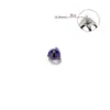 Piercing Stud de Lábio, Orelha, Bola de Zircônia com Cravação de Três Garras de Opala em Liga de Titânio G23 F316, Stud de Hélice, Stud de Sobrancelha, Stud de Língua