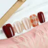 30 Peças de Arte para Unhas Usáveis Estreladas Rosa Gato Olho Deslumbrantes Transfronteiriças, Coleção de Unhas Postiças Removíveis