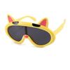 Novos óculos de sol infantis de peça única em formato de orelha de gato, protetor solar de viagem, óculos de sol polarizados infantis ZD23011