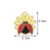 Accesorios de Joyería Temáticos de Insectos Transfronterizos, Joyería Hecha a Mano DIY de Mariquita de Siete Estrellas al por Mayor, Lindos Accesorios de Joyería DIY Esmaltados