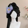 2026 Grampo de Cabelo Original Feito à Mão Estilo Antigo Peônia Degradê Estilo Tang Versátil Acessório de Cabelo Hanfu Maquiagem e Penteado Permanente Flor Ornamento de Cabelo