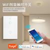 Tuya Tuya Smart Wifi+Rf433 Voz Toque Padrão EUA Padrão Australiano Single Zero Fire Neutral Smart Switch