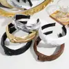 Diadema de Cuero Ancha con Nudo Más Vendida de Amazon, Moderna y Elegante, Única para Salir, Diadema Alta para Mujer