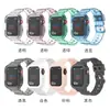 Para Apple Watch7 relógio iwatch8 Glacier cor TPU Apple nova pulseira de silicone transparente de uma peça