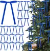 24 Peças/Saco Laço de Veludo Guirlanda de Natal Decoração Acessórios de Decoração para Árvore de Natal Pingente de Natal para Casa