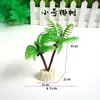 Decoração de paisagem para aquário plantas aquáticas simulação pequena árvore de coco plantas aquáticas artificiais decoração de paisagem de aquário plantas aquáticas artificiais paisagem de plástico