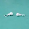 Prata de Lei S925 Prata Brilhante Escovada Fina Pingente Sólido de Cabacinha Material para Pulseira de Miçangas DIY Acessórios de Prata