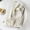 Bufanda tejida de hilo de bucle extendido de mohair cepillado, a prueba de frío y cálida para invierno, transfronteriza europea y americana, para mujer, con tacto de alta gama