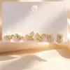 Novedades de Verano: Delicados Pendientes de Circonita Microincrustada, Juego de Tres Pares, Frescos y Dulces, Pendientes Versátiles y Elegantes con Circonita Microincrustada