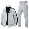 Conjunto de Algodão Puro de Tamanho Grande 2026, Conjunto Cardigan para Esportes ao Ar Livre e Lazer de Primavera e Outono, Conjunto de Três Peças de Moletom Confortável e Respirável