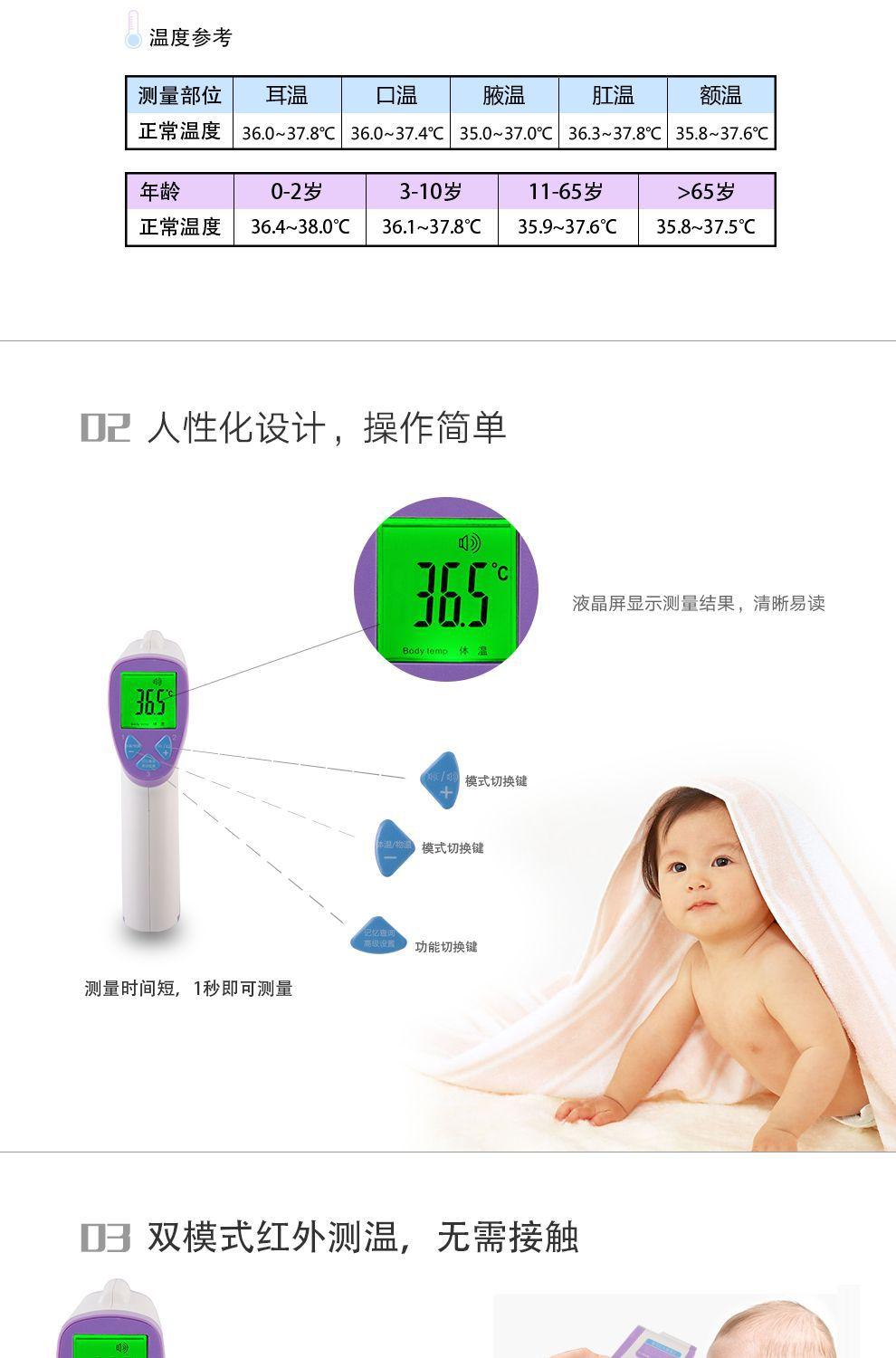友尚会说话枪式婴儿红外线仪