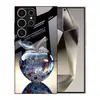 Adequado para Capa de Celular Samsung S26Ultra A16 Cristal Maçã S24 Vidro Temperado A17 Preta Capa Protetora A07