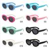 Novos Óculos de Sol Olho de Gato Infantis Femininos High-end Resistentes a UV Ultra Leves Silicone Macio Moda Fofos Óculos de Sol