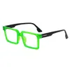 Gafas Cuadradas Retro Europeas y Americanas de Nuevo Estilo Transfronterizas Sin Graduación, Anti-Luz Azul, Modernas y Versátiles, Sensación de Alta Gama, Se Pueden Montar Lentes de Graduación