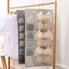 Nova Bolsa de Armazenamento Suspensa Estilo Novo Pano Oxford para Pendurar na Parede Dormitório Armazenamento de Roupas Íntimas Meias Sutiãs Lado Duplo Pacote com 15 Pacote com 30 Bolsa Suspensa