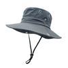 Sombrero de pescador de verano a prueba de sol para hombre, sombrero de ala grande a prueba de rayos UV, pesca al aire libre, impermeable, secado rápido, europeo y americano