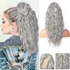 Peluca Europea y Americana Cola de Caballo para Mujer Pelusa Rizos Maíz Pinza de Agarre Cola de Caballo Ondas de Agua Extensiones de Cabello Largo Rizado Cola de Caballo