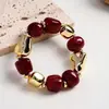 Pulsera elástica de acrílico con diseño geométrico irregular transfronteriza europea y americana, pulsera estilo ins coreano, joyería de diseño de nicho