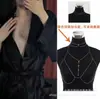 Cadena de Pecho para Hombre Collar Puro Deseo Accesorios de Chica Caliente Cadena Corporal Cuerpo Completo Sexy Tridimensional Elegante Accesorios de Camisa de Gama Alta