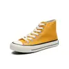 Tênis Casuais de Cano Alto em Lona para Casais Estilo Coreano Versátil Tênis de Skate para Estudantes Estilo Casal Masculino Produto Triplamente Vulcanizado
