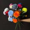 Comércio Exterior Peônia de 3 Cabeças Flores Artificiais, Arranjos de Flores para Decoração de Casamento e Hotel, Exibição de Arte de Flores Falsas Adereços para Fotografia