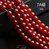 Ágata roja natural 7A cuentas sueltas pulsera DIY accesorios de joyería cuentas para pulsera ágata roja productos semiacabados venta al por mayor