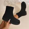 Moda de Hadas de Estilo Resort de Alta Gama Primavera/Verano Tendencia Calzado Cómodo Tipo Bota Calcetín Estilo Bota Calcetín Sexy 2026