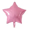 Balão de filme de alumínio estrela de cinco pontas cor sólida de 18 polegadas decoração de festa de casamento balão de folha de alumínio estrela atacado