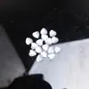 Kit de Material DIY para Acessórios de Cabelo em Formato de Coração, Patch de Pedra Preciosa do Tempo em Formato de Coração, Pedra Olho de Gato, Rosto Plano de Anel com Coração de Pêssego