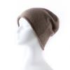 Gorro de cachemira para hombre y mujer, 100 % cachemira pura, nuevo gorro de punto cálido para otoño e invierno.