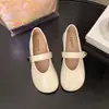 Zapatos Mary Jane Retro para Mujer con Punta Redonda y Suela Suave para Faldas, Nuevo Estilo Verano 2026, Zapatos Planos y Cómodos para Ponerse y Quitar
