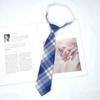 Corbata Azul Estilo Universitario jk Camisa Holgada Sin Golpes Accesorios Ropa Académica Rayada Japonesa Corbata de Lazo Mano Femenina Golpea Masculino dk