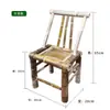 Nueva Silla de Bambú con Respaldo, Taburete de Bambú Hecho a Mano para Niños y Adultos, Uso en el Hogar, Silla de Ocio para una Persona, Bambú Tejido Tradicional