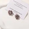 Brincos Studs Anéis Presilhas para Cabelo Enfeites para Sapatos Acessórios de Flor de Hortênsia Colorida Translúcida Cristalina Brilhante com Contas Estilo Fresco