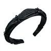 Moda Estilo Princesa Elegante Pinza para el Cabello Diadema para el Cabello Mujer 2024 Nuevo Negro Superior Craneal Superior Diamante Lavar la Cara Presión Diadema para el Cabello