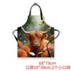 Venta Caliente Transfronteriza Animal Estampado Digital Patrón de Perro Delantal Divertido Creativo Cocina Resistente a Manchas Delantal de Festival