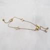 Tobillera de Acero de Titanio Mariposa Incrustada de Diamantes para Niña Estudiante, Estilo Coreano para Mujer, Simple, Oro Rosa, Diseño de Nicho, Joyería de Moda para Celebridades de Internet