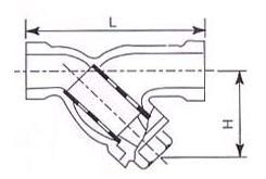 丝扣Y型过滤器参数图