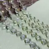 Venda Direta da Fábrica de Contas Soltas de Cristal Super Brilhantes de Trevo de Quatro Folhas Materiais para Miçangas de Pulseira e Colar DIY Feito à Mão Semi-Acabados