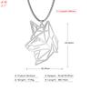 Collar de Lobo Animal de Acero de Titanio de Animación de Dibujos Animados de Venta Caliente Transfronteriza Collar Punk Retro Hip-Hop Joyería para Hombre