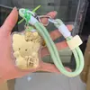 Cadena para Teléfono Móvil de Oro Puro 999Kt Gato Colgante Dorado Hola Llavero Colgante de Bolso Colgante de Coche Regalo Kitty