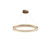 Lustre de Cobre de Espectro Total, Iluminação Principal para o Hall, Iluminação de Design Minimalista para Sala de Jantar, Controle Residencial Inteligente, Mesa de Jantar de Luxo Leve